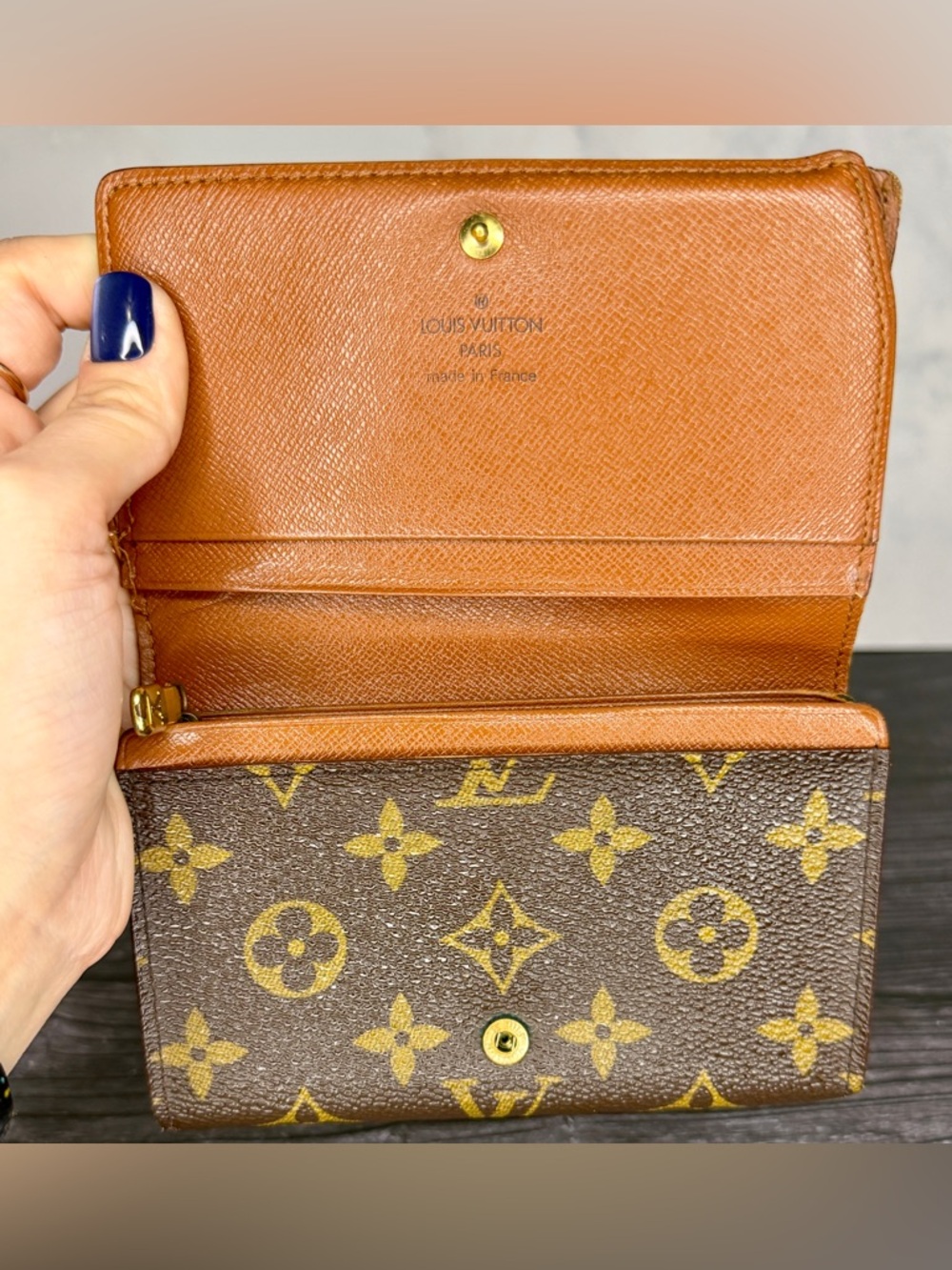 Louis Vuitton Monogram Portefeuille Trésor Wallet | Vintage | RA0968 - Picture 8 of 10